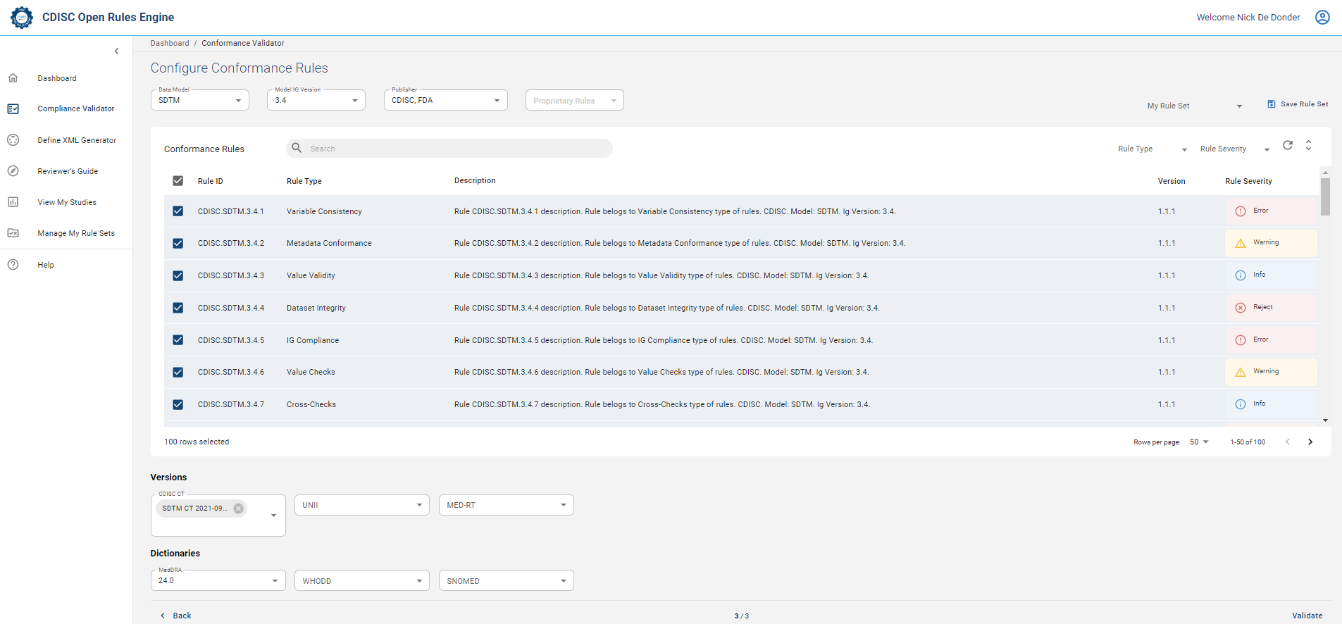 CORE Conformance Validator
