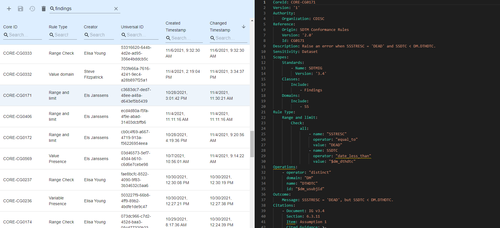 CORE Rule Editor