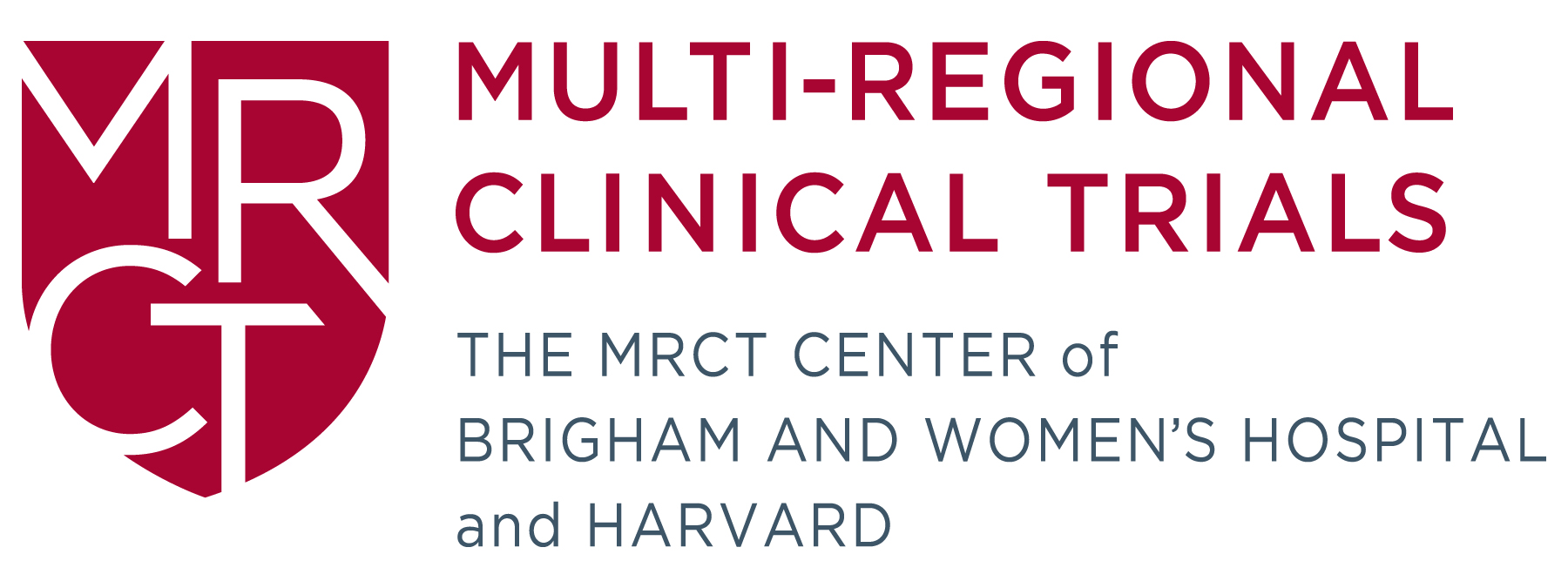 MRCT logo, Multi-Regional Clinical Trials Center of Brigham and Women’s Hospital and Harvard